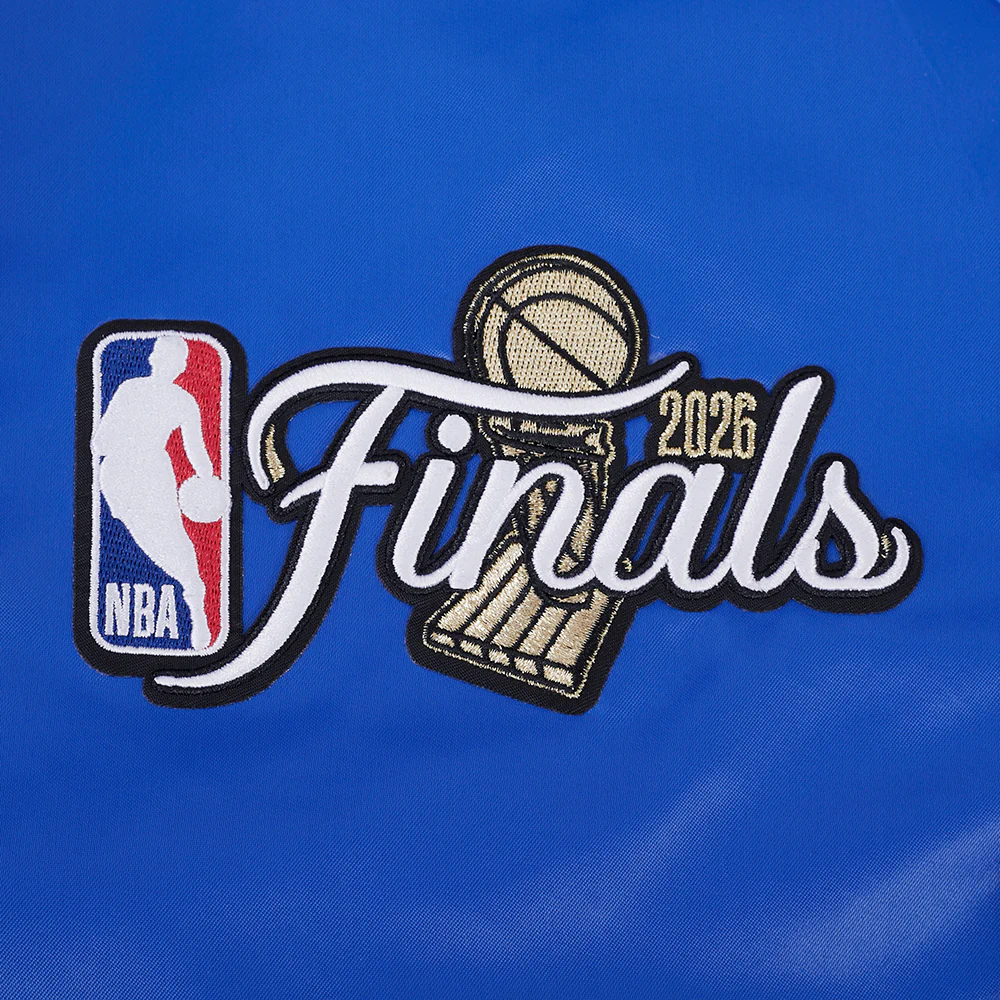 NEW YORK KNICKS 2026 NBA CHAMPIONSHIP MEN'S SATIN JACKET (ROYAL/ORANGE/ROYAL) - Image 9