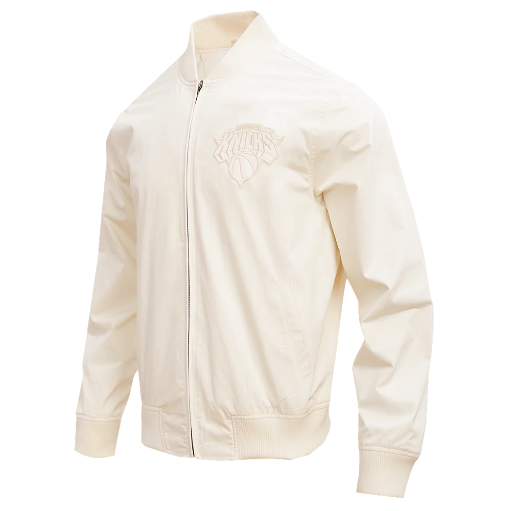 NBA NEW YORK KNICKS NEUTRAL TWILL JACKET (EGGSHELL) - Image 2