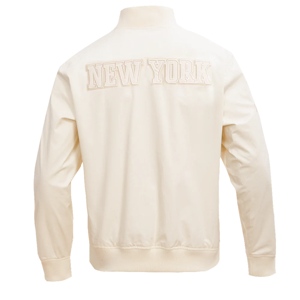 NBA NEW YORK KNICKS NEUTRAL TWILL JACKET (EGGSHELL) - Image 3