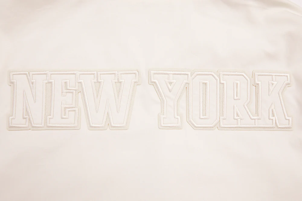 NBA NEW YORK KNICKS NEUTRAL TWILL JACKET (EGGSHELL) - Image 5