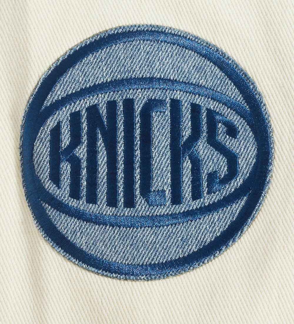 NBA NEW YORK KNICKS VARSITY BLUES DENIM VARSITY MEN'S JACKET (DENIM/LINEN) - Image 8
