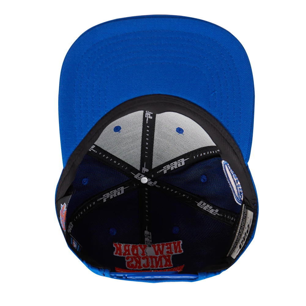 NBA NEW YORK KNICKS FAST LANE WOOL SNAPBACK HAT (ROYAL BLUE) - Image 10