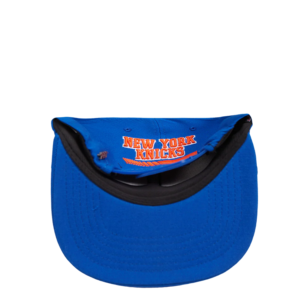 NBA NEW YORK KNICKS FAST LANE WOOL SNAPBACK HAT (ROYAL BLUE) - Image 11