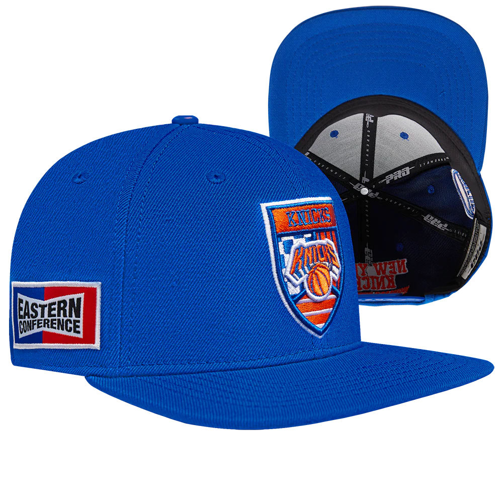 NBA NEW YORK KNICKS FAST LANE WOOL SNAPBACK HAT (ROYAL BLUE) - Image 12