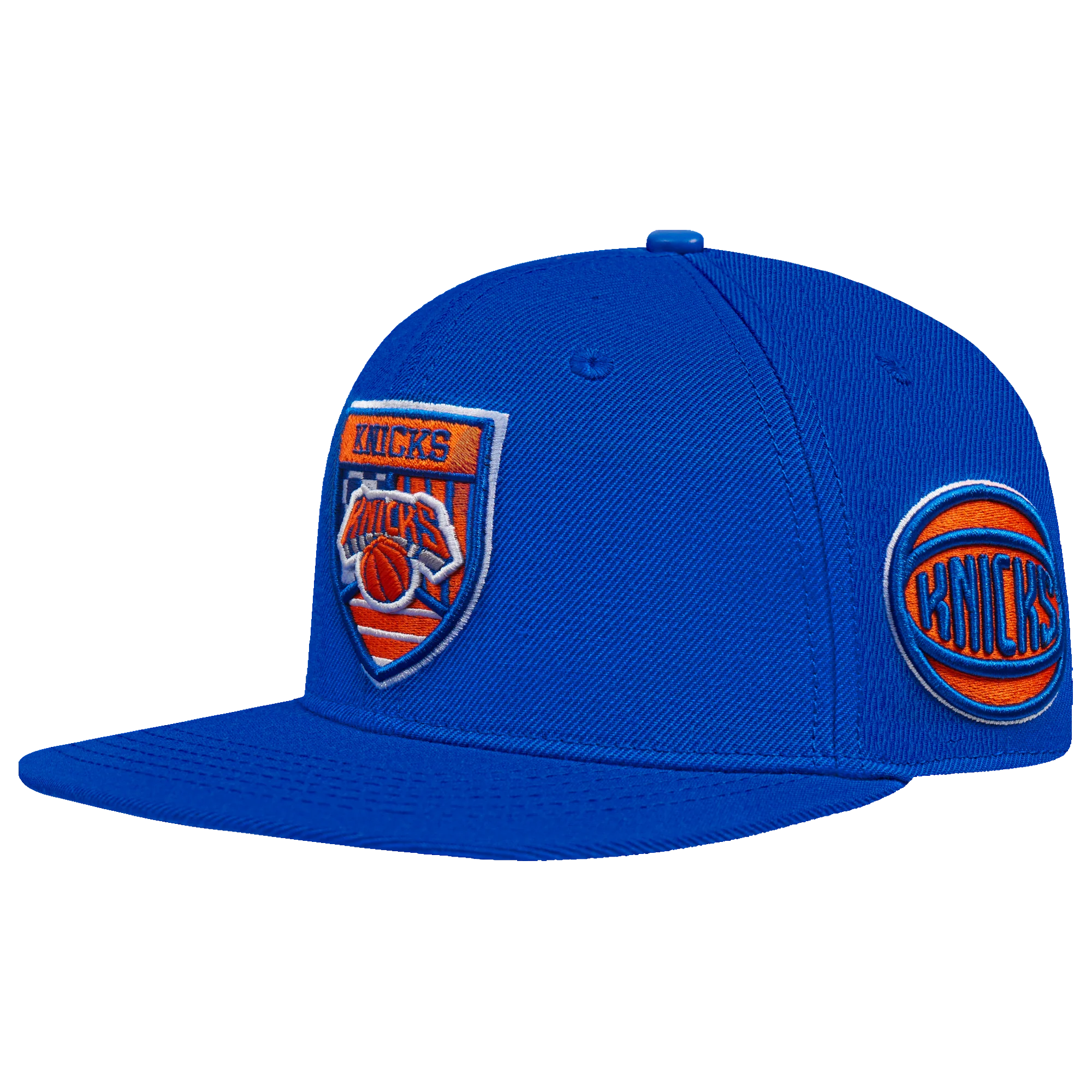 NBA NEW YORK KNICKS FAST LANE WOOL SNAPBACK HAT (ROYAL BLUE) - Image 4