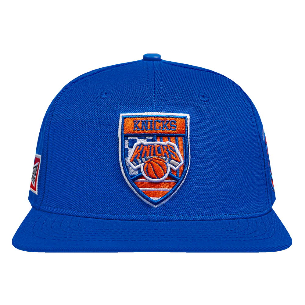 NBA NEW YORK KNICKS FAST LANE WOOL SNAPBACK HAT (ROYAL BLUE) - Image 5