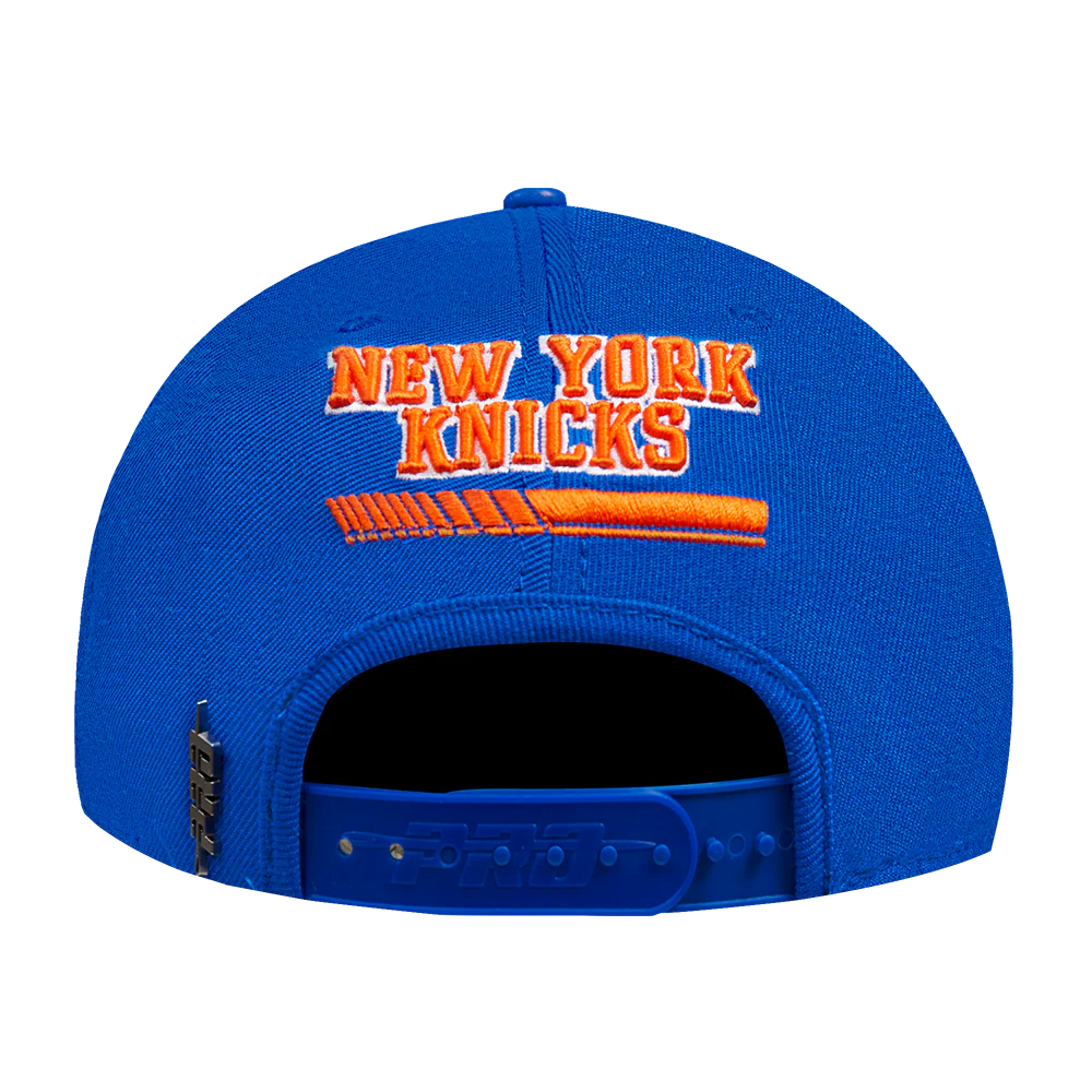NBA NEW YORK KNICKS FAST LANE WOOL SNAPBACK HAT (ROYAL BLUE) - Image 8