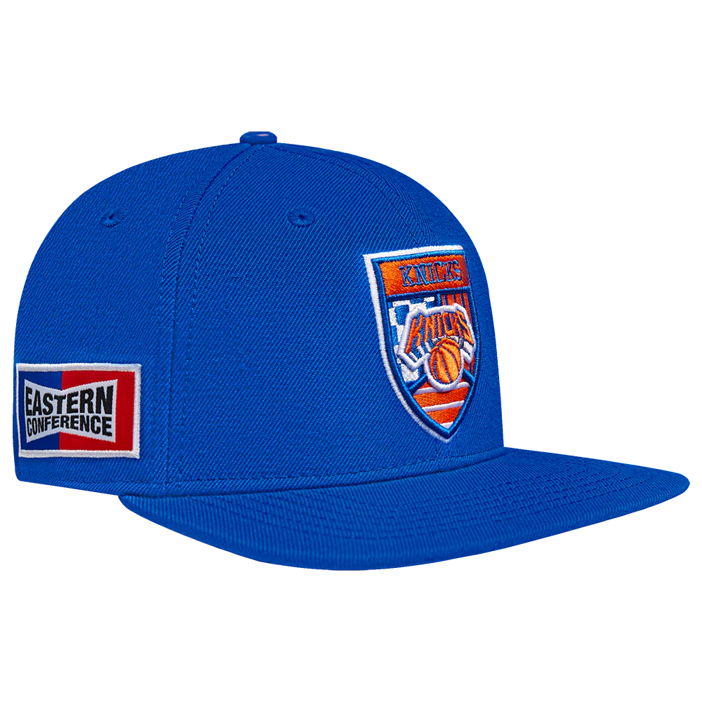 NBA NEW YORK KNICKS FAST LANE WOOL SNAPBACK HAT (ROYAL BLUE) - Image 9