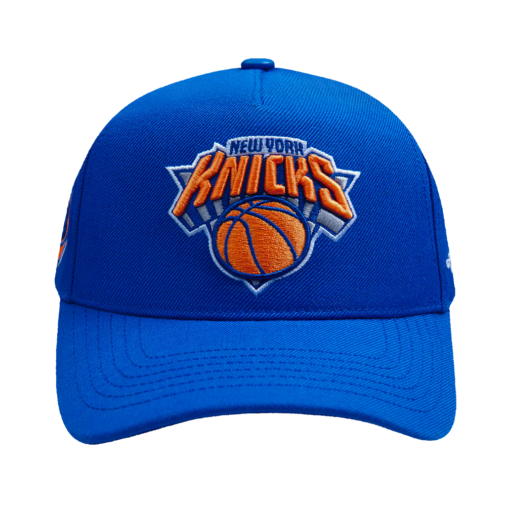 NBA NEW YORK KNICKS CITY EDITION 24-25 PINCH FRONT SNAPBACK HAT (ROYAL BLUE)