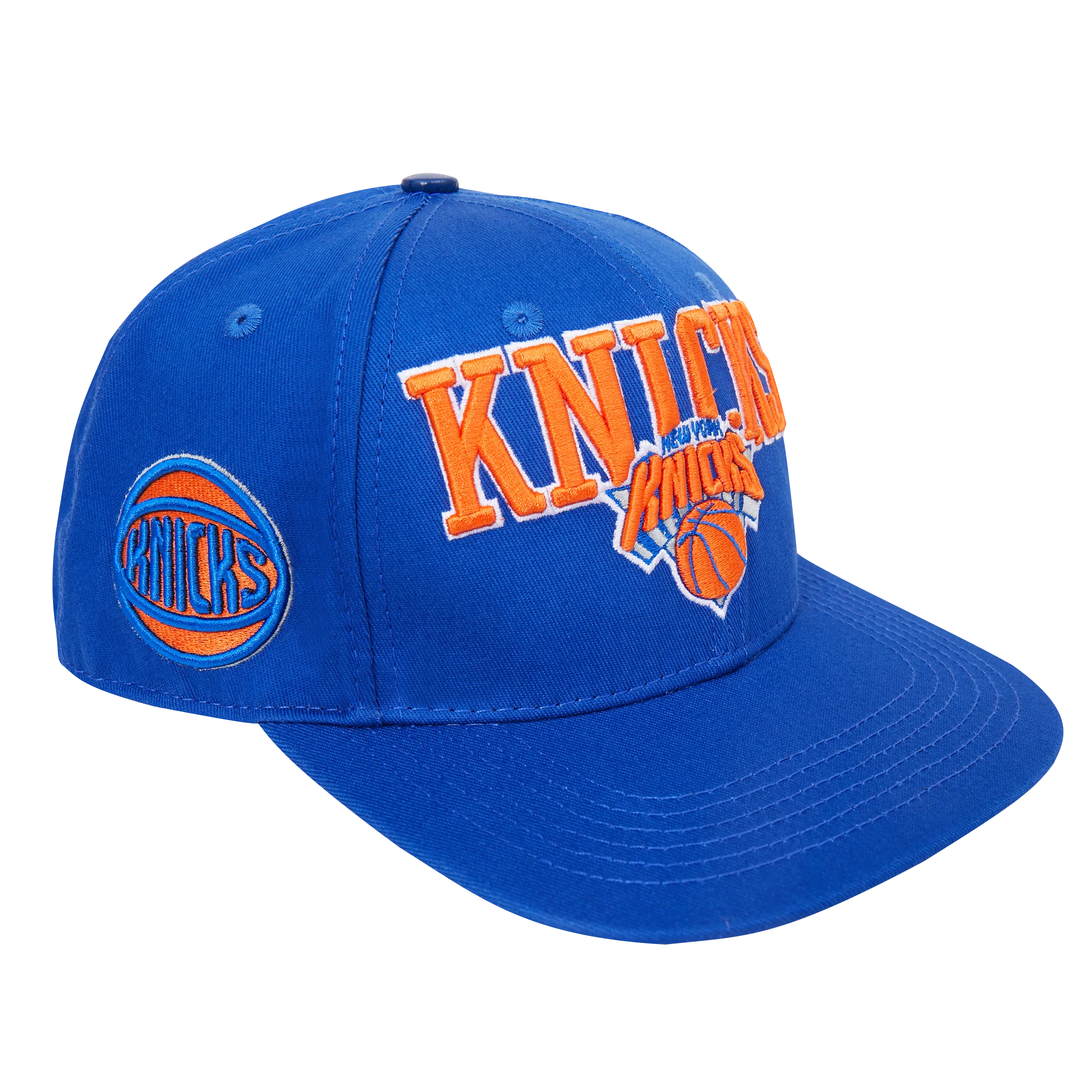 NBA NEW YORK KNICKS WORDMARK AND LOGO UNISEX SNAPBACK HAT (ROYAL BLUE) - Image 2