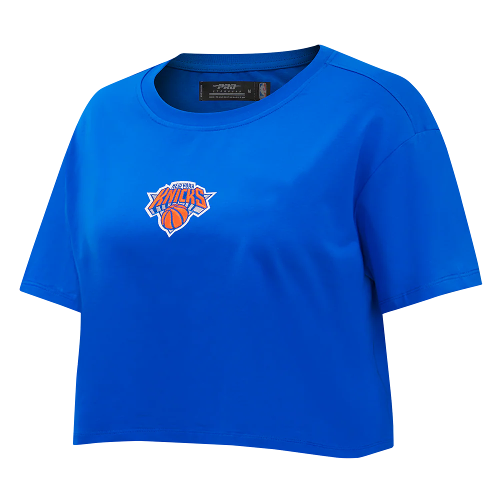 NBA NEWOMEN'S YORK KNICKS WINGSPAN WOMEN'S SJ BOXY TEE (ROYAL BLUE) - Image 4