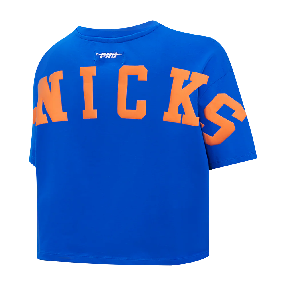 NBA NEWOMEN'S YORK KNICKS WINGSPAN WOMEN'S SJ BOXY TEE (ROYAL BLUE) - Image 6
