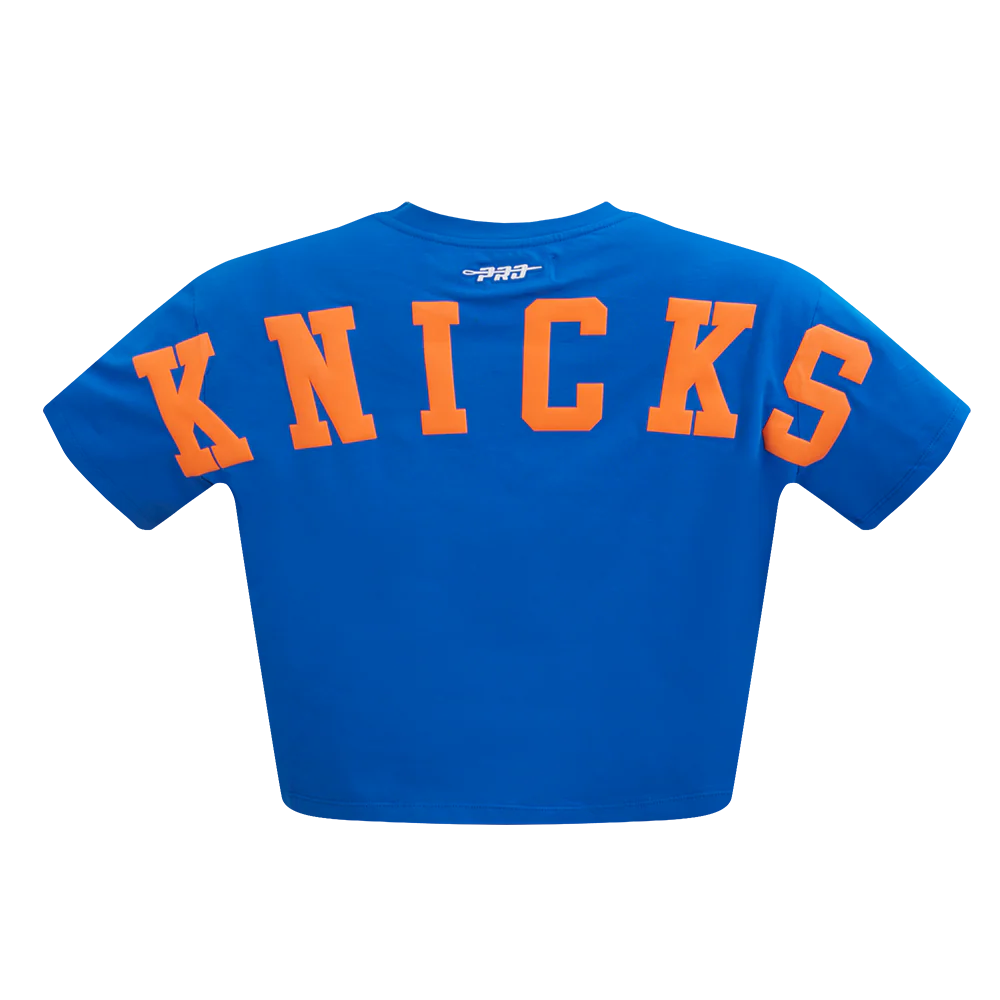 NBA NEWOMEN'S YORK KNICKS WINGSPAN WOMEN'S SJ BOXY TEE (ROYAL BLUE) - Image 7