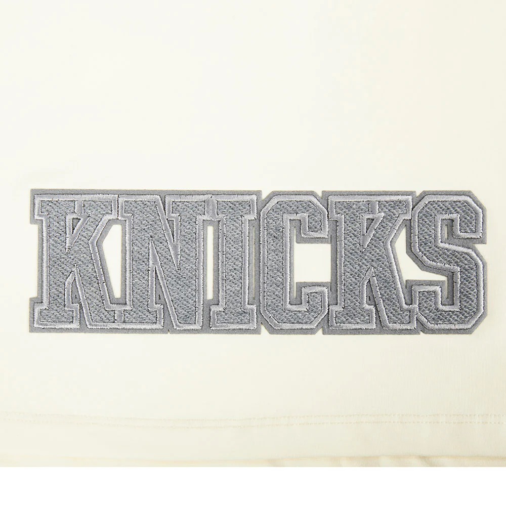 NBA NEW YORK KNICKS REVERSE FRENCH TERRY WOMEN'S SINGLE JERSEY BOXY TEE (EGGSHELL) - Image 4