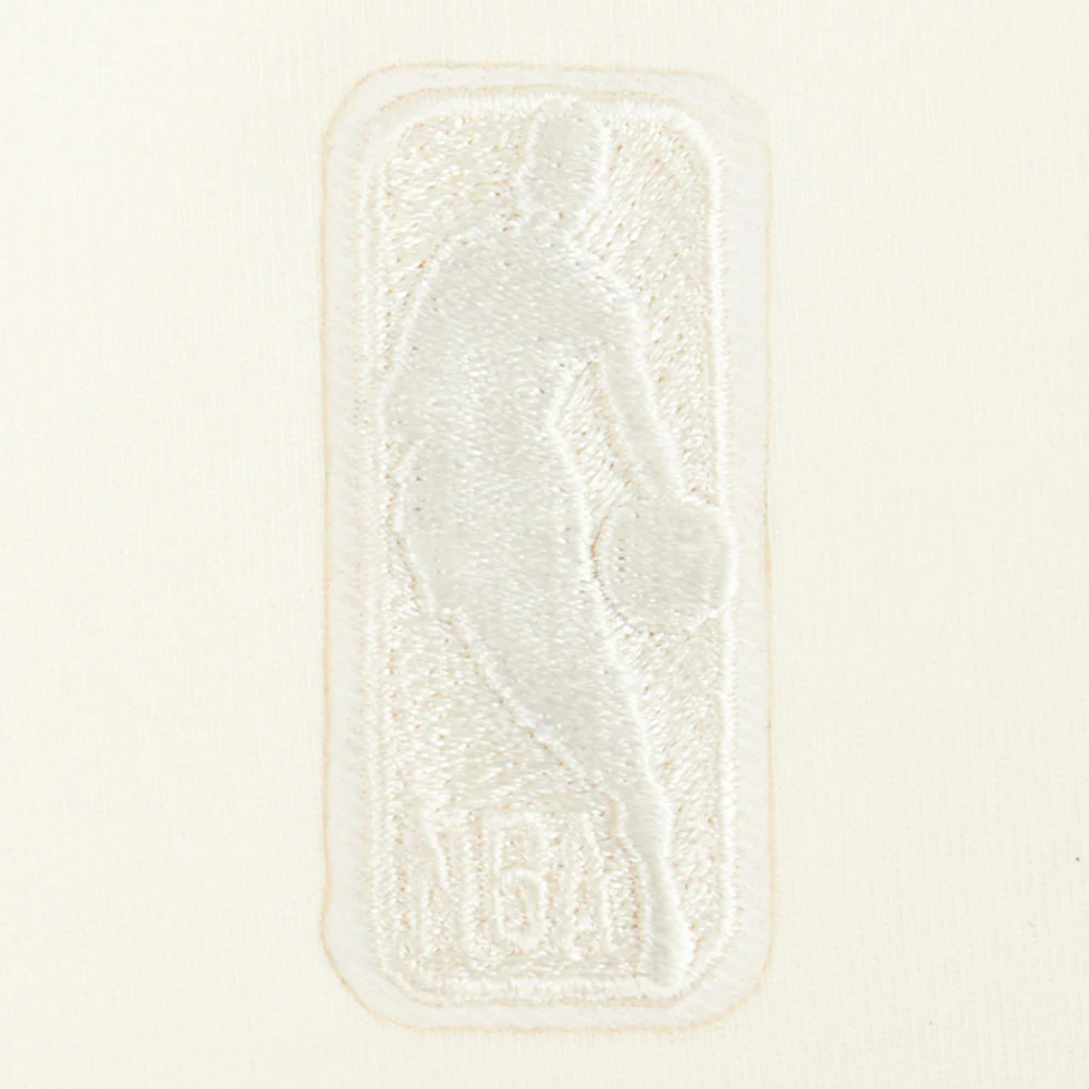 NBA NEW YORK KNICKS REVERSE FRENCH TERRY WOMEN'S SINGLE JERSEY BOXY TEE (EGGSHELL) - Image 5