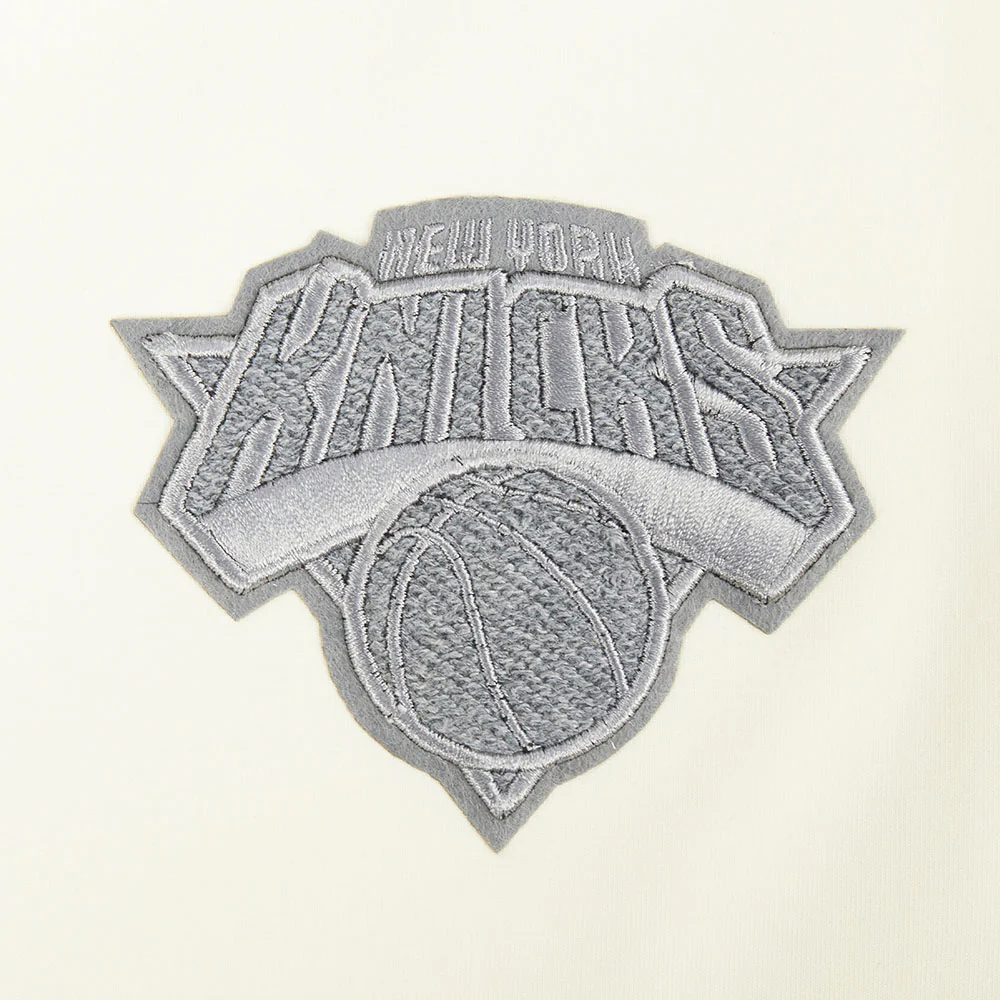 NBA NEW YORK KNICKS REVERSE FRENCH TERRY WOMEN'S SINGLE JERSEY BOXY TEE (EGGSHELL) - Image 7