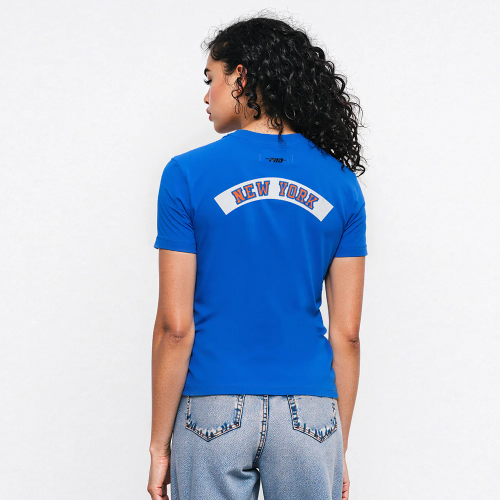 NBA NEW YORK KNICKS BEST OF WOMEN'S SS SLIM FIT TEE (ROYAL BLUE)