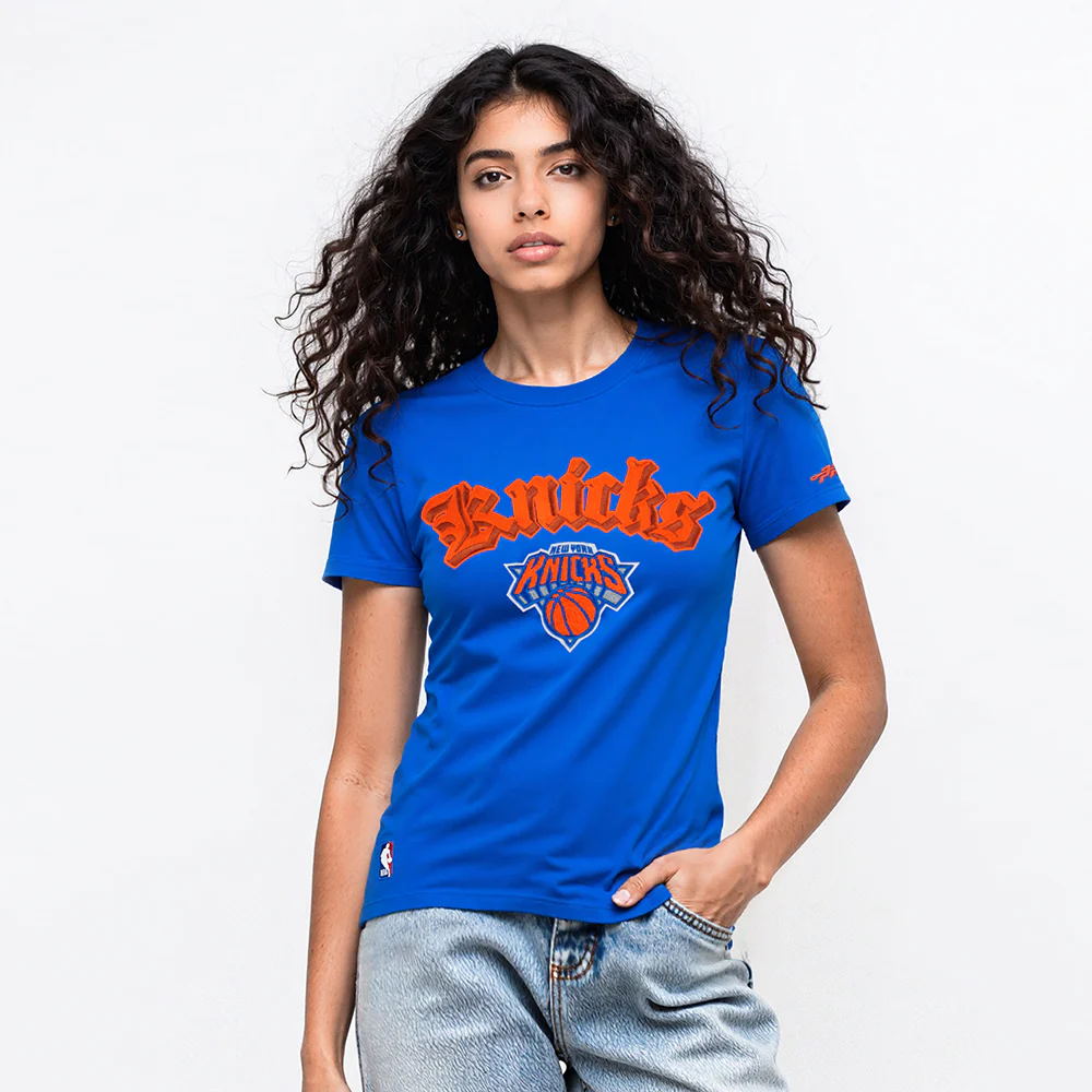 NBA NEW YORK KNICKS BEST OF WOMEN'S SS SLIM FIT TEE (ROYAL BLUE) - Image 2