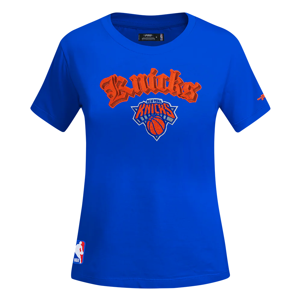 NBA NEW YORK KNICKS BEST OF WOMEN'S SS SLIM FIT TEE (ROYAL BLUE) - Image 3