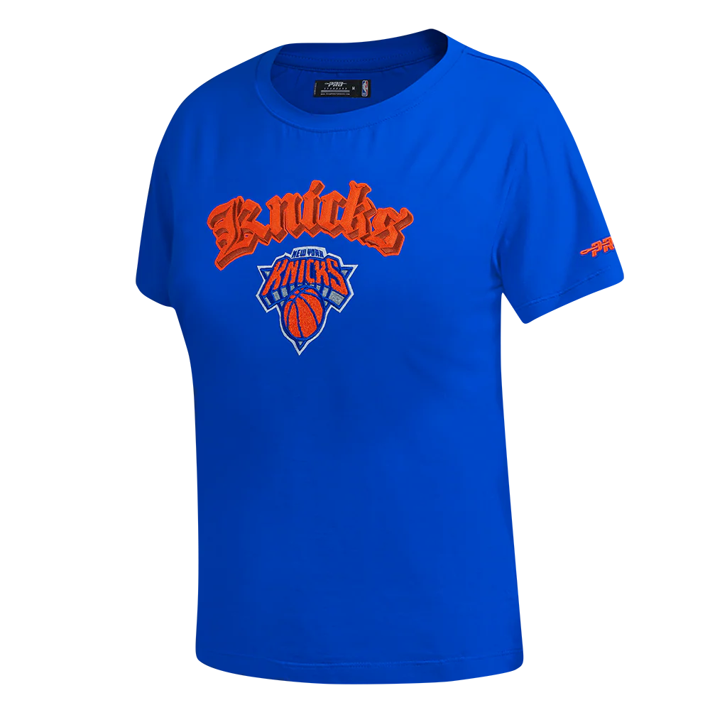 NBA NEW YORK KNICKS BEST OF WOMEN'S SS SLIM FIT TEE (ROYAL BLUE) - Image 4
