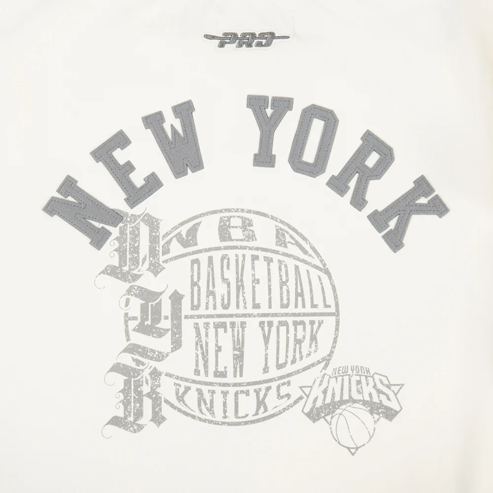 NBA NEW YORK KNICKS STREET TEAM WOMEN'S SJ SLIM FIT TEE (EGGSHELL) - Image 7