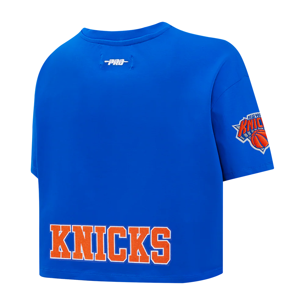 NBA NEW YORK KNICKS JALEN BRUNSON #11 CLASSIC PLAYER NAME AND NUMBER WOMEN'S SJ BOXY TEE - Image 6