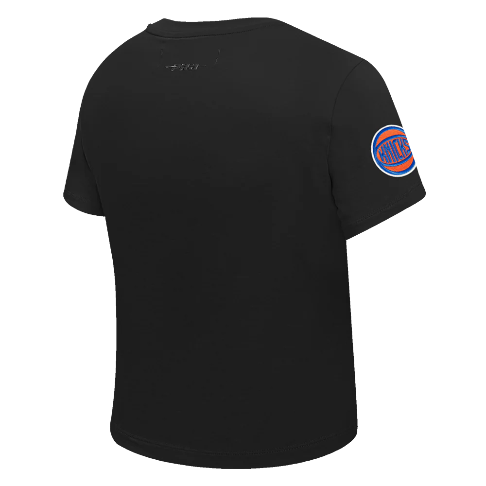 NBA NEW YORK KNICKS CLASSIC WOMEN'S SJ SLIM FIT TEE (BLACK) - Image 4