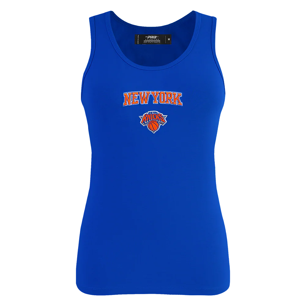 NBA NEW YORK KNICKS CLASSIC WOMEN'S RELAXED FIT RACERBACK (ROYAL BLUE)