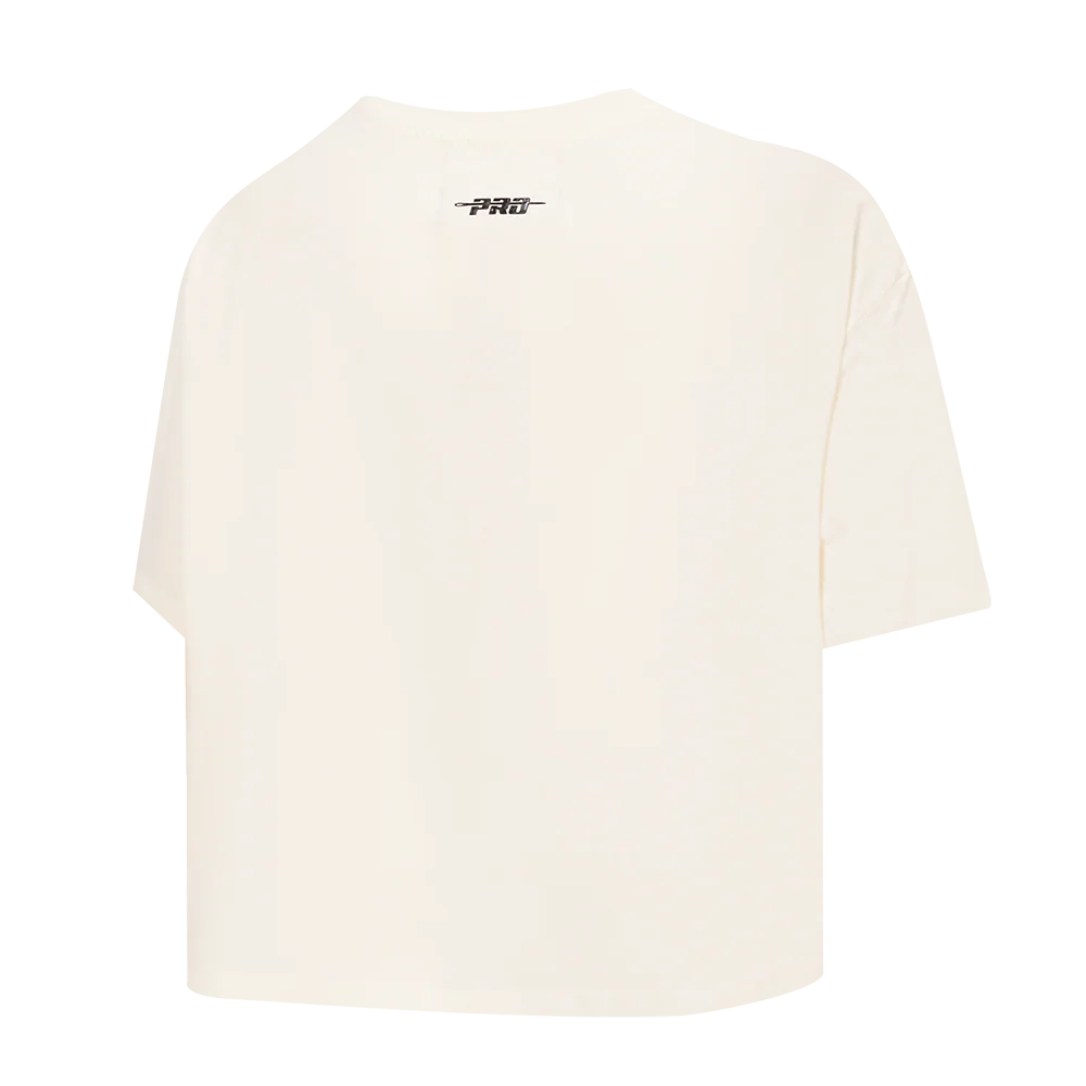 NBA NEW YORK KNICKS RETRO CLASSIC WOMEN'S BOXY TEE (EGGSHELL) - Image 4