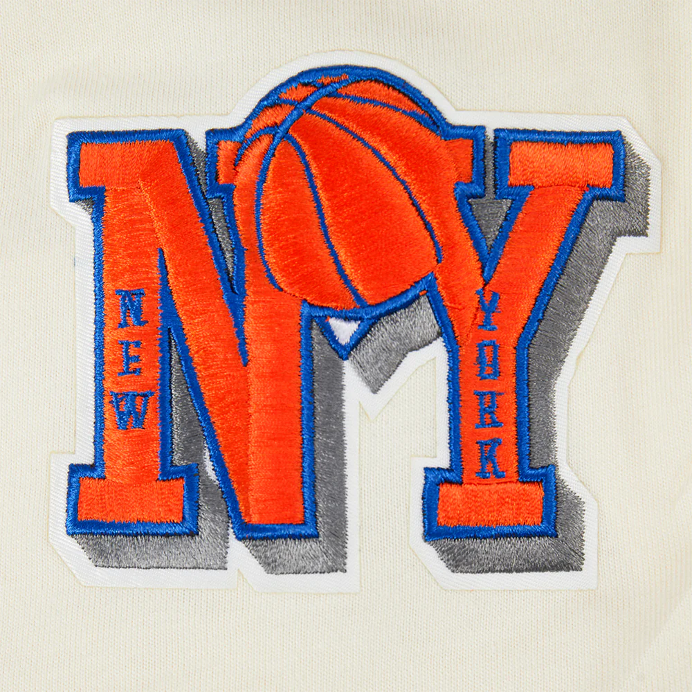 NBA NEW YORK KNICKS RETRO CLASSIC BIG BOY'S SS TEE (EGGSHELL) - Image 6