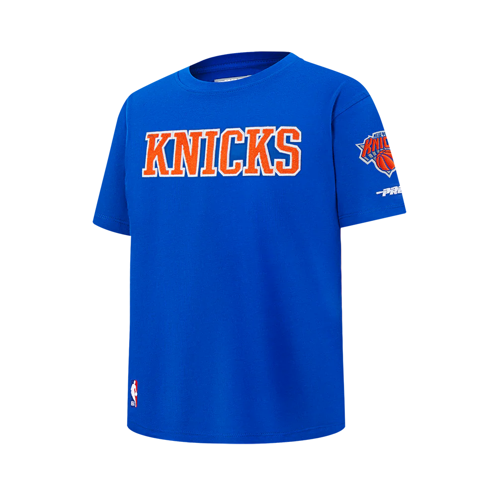 NBA NEW YORK KNICKS JALEN BRUNSON #11 CLASSIC PNN BIG BOY'S SS TEE (ROYAL BLUE) - Image 4