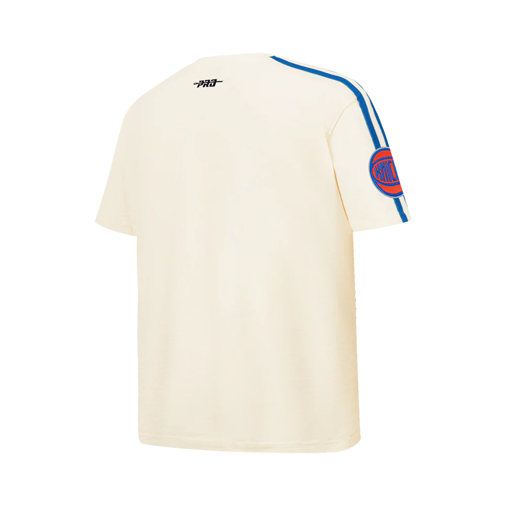 NBA NEW YORK KNICKS MIKAL BRIDGES #25 CLASSIC PNN BIG BOY'S SS TAPING T (EGGSHELL/ROYAL BLUE) - Image 6