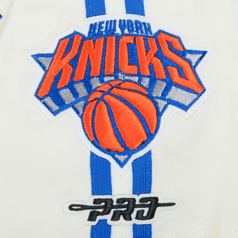 NBA NEW YORK KNICKS MIKAL BRIDGES #25 CLASSIC PNN BIG BOY'S SS TAPING T (EGGSHELL/ROYAL BLUE) - Image 8