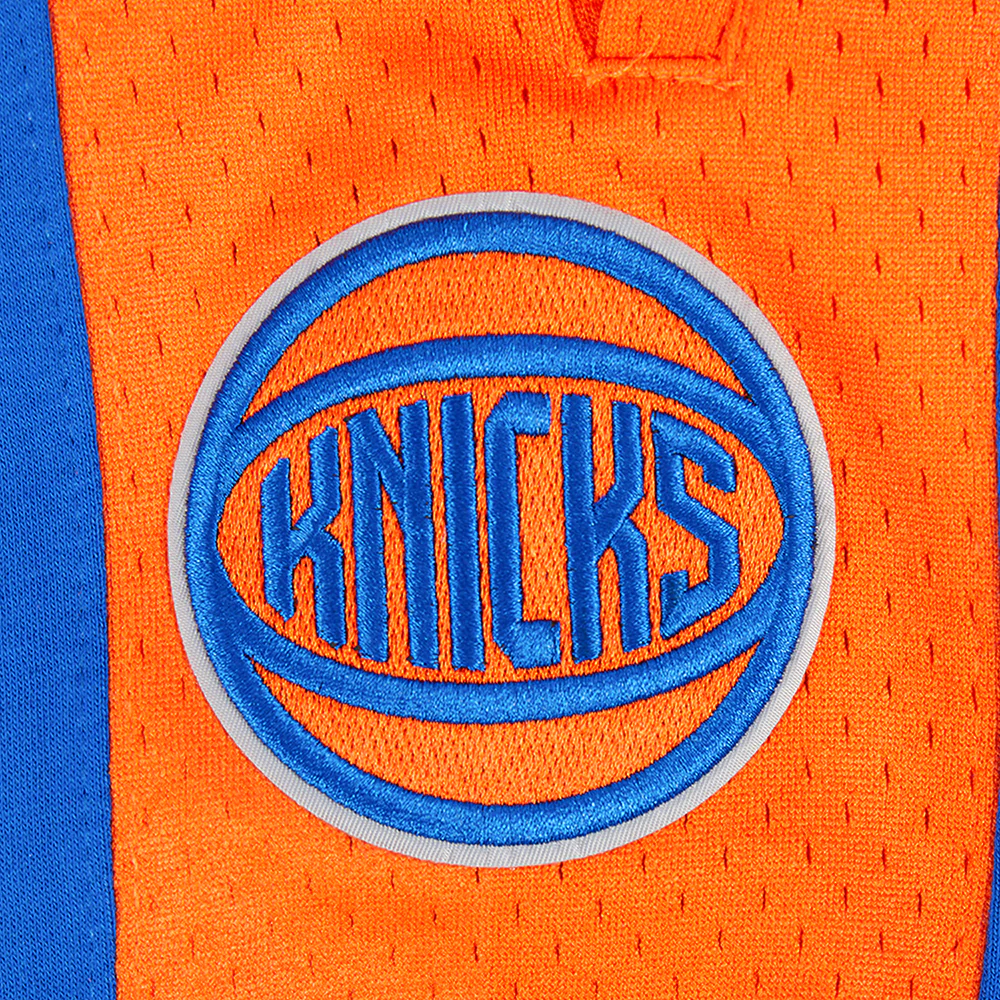 NBA NEW YORK KNICKS CLASSIC BIG BOYS FLEECE 2.0 SHORT (ROYAL BLUE/ORANGE) - Image 6