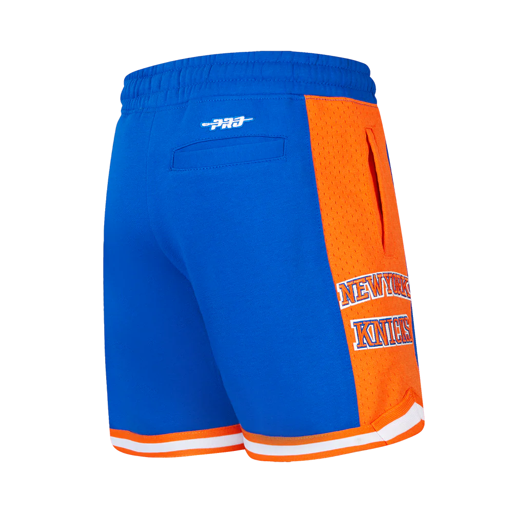 NBA NEW YORK KNICKS RETRO CLASSIC BIG BOY'S FLC 2.0 SHORT (ROYAL BLUE/ORANGE) - Image 3
