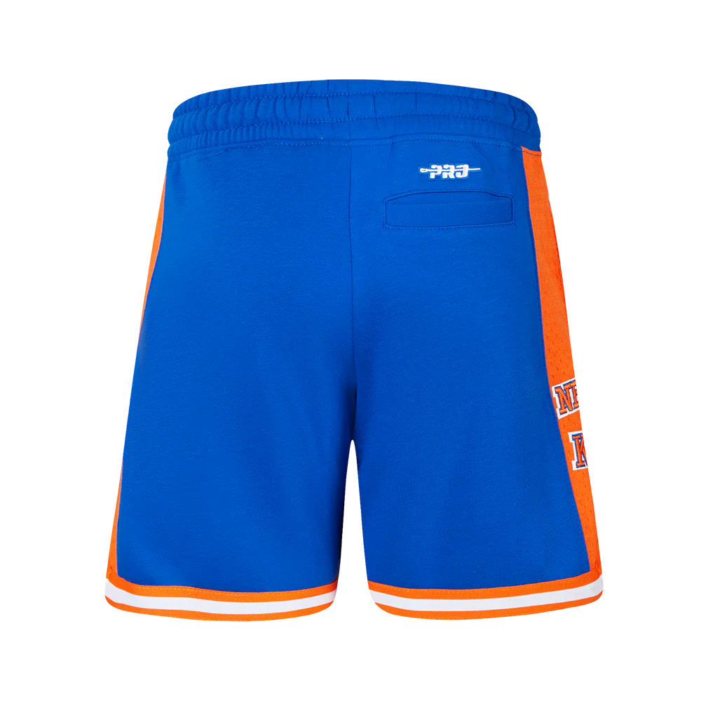 NBA NEW YORK KNICKS RETRO CLASSIC BIG BOY'S FLC 2.0 SHORT (ROYAL BLUE/ORANGE) - Image 4