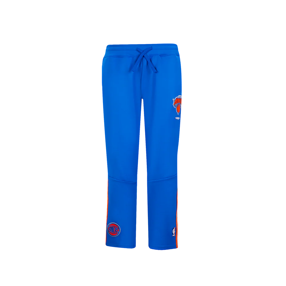 NBA NEW YORK KNICKS CLASSIC BIG BOYS TRACK PANT (ROYAL BLUE/ORANGE)