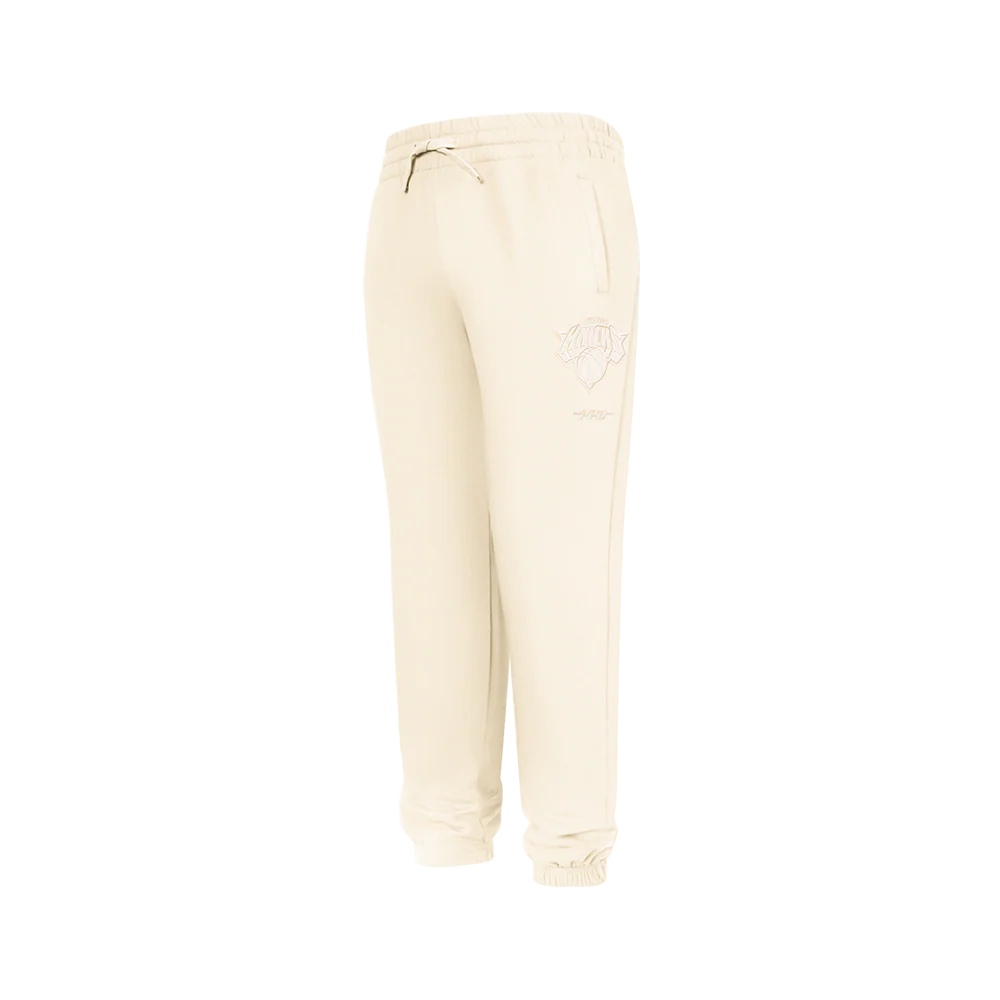 NBA NEW YORK KNICKS NEUTRAL BIG BOYS FLC SWEATPANT (EGGSHELL)