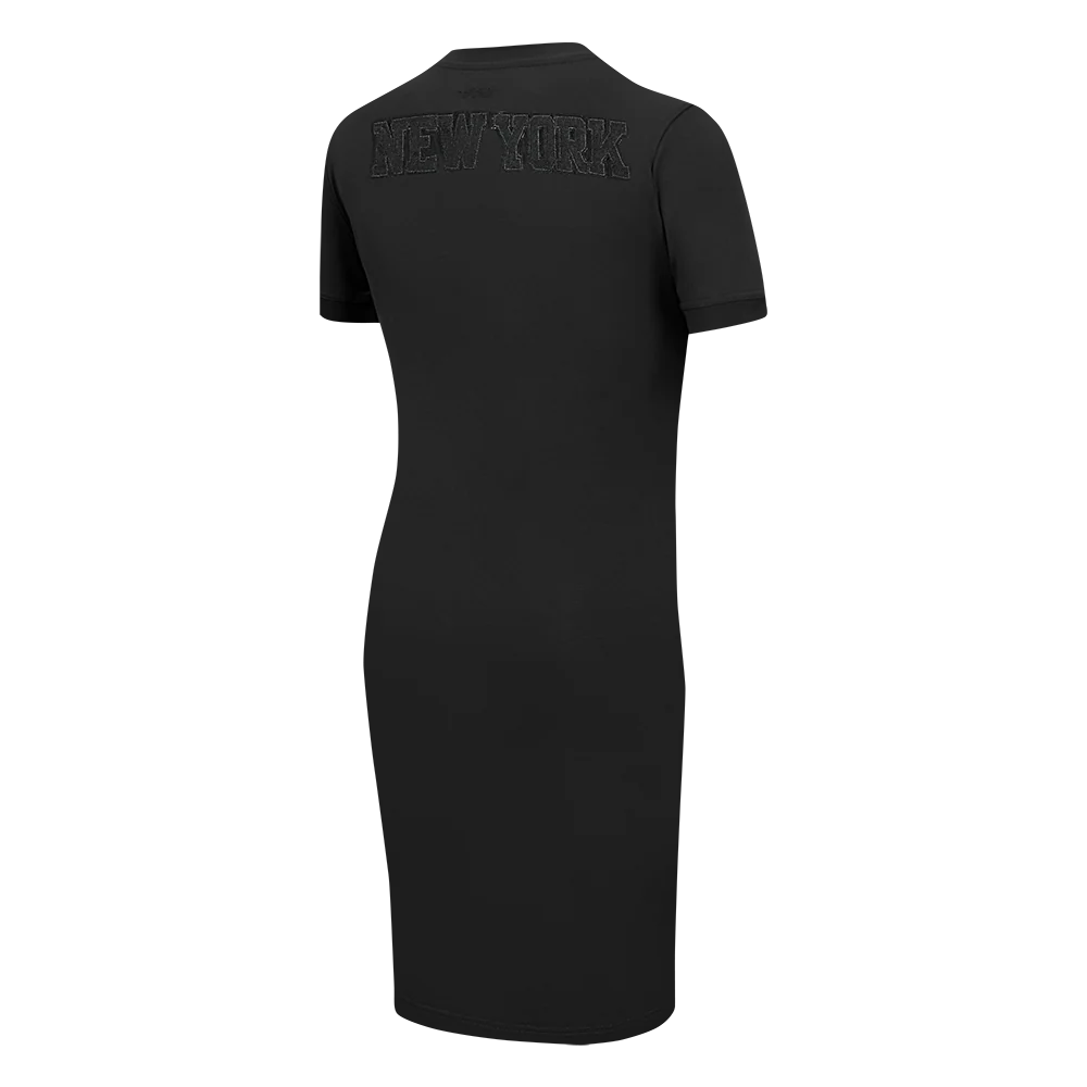 NBA NEW YORK KNICKS TRIPLE BLACK WOMEN'S BODY CON DRESS (TRIPLE BLACK) - Image 4