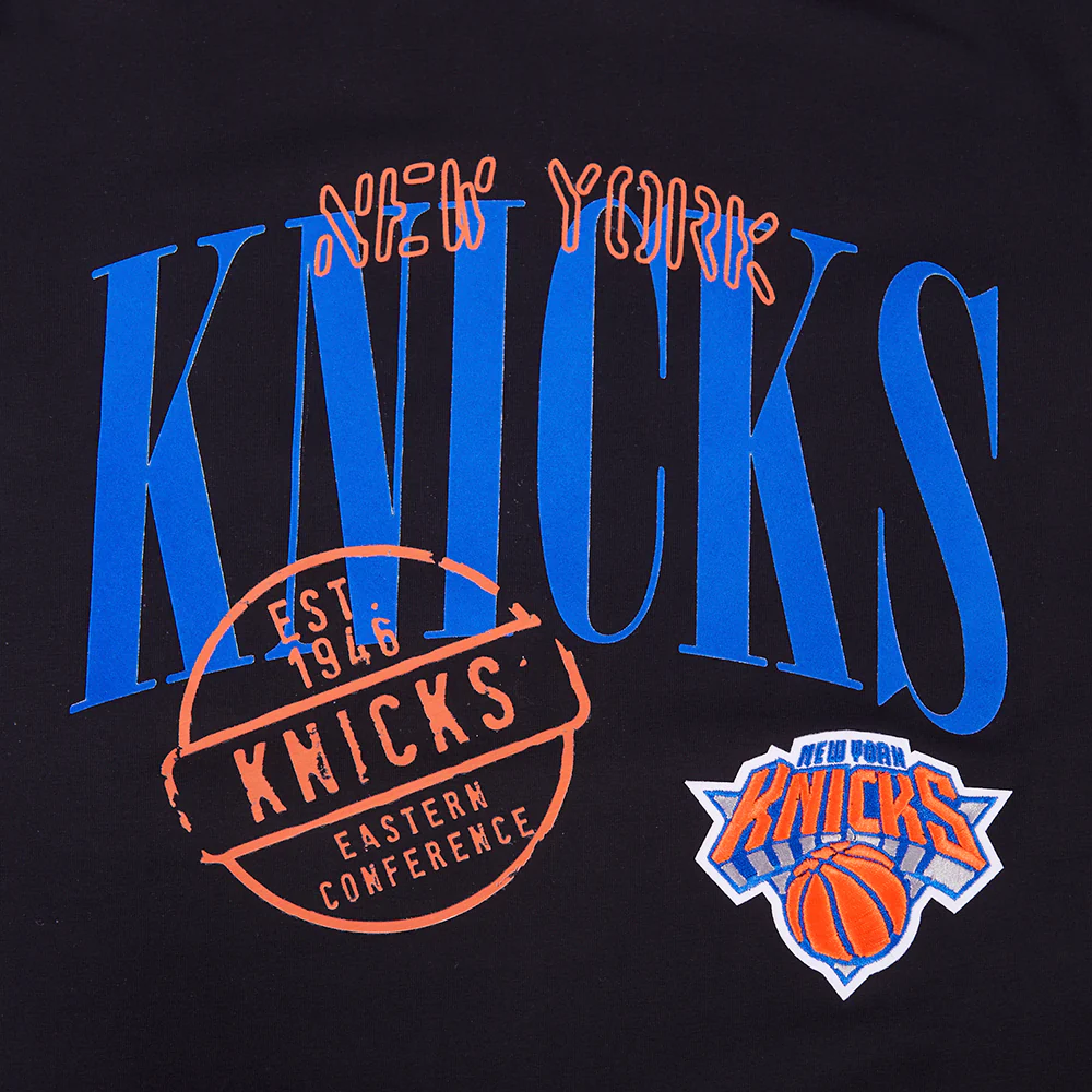 NBA NEW YORK KNICKS STAMPED WOMEN'S BODY CON DRESS (BLACK) - Image 5