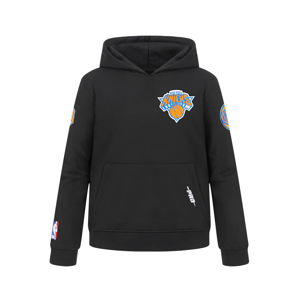 NBA NEW YORK KNICKS CLASSIC BIG BOYS FLC PO HOODIE (BLACK)