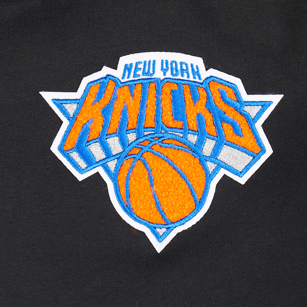 NBA NEW YORK KNICKS CLASSIC BIG BOYS FLC PO HOODIE (BLACK) - Image 8