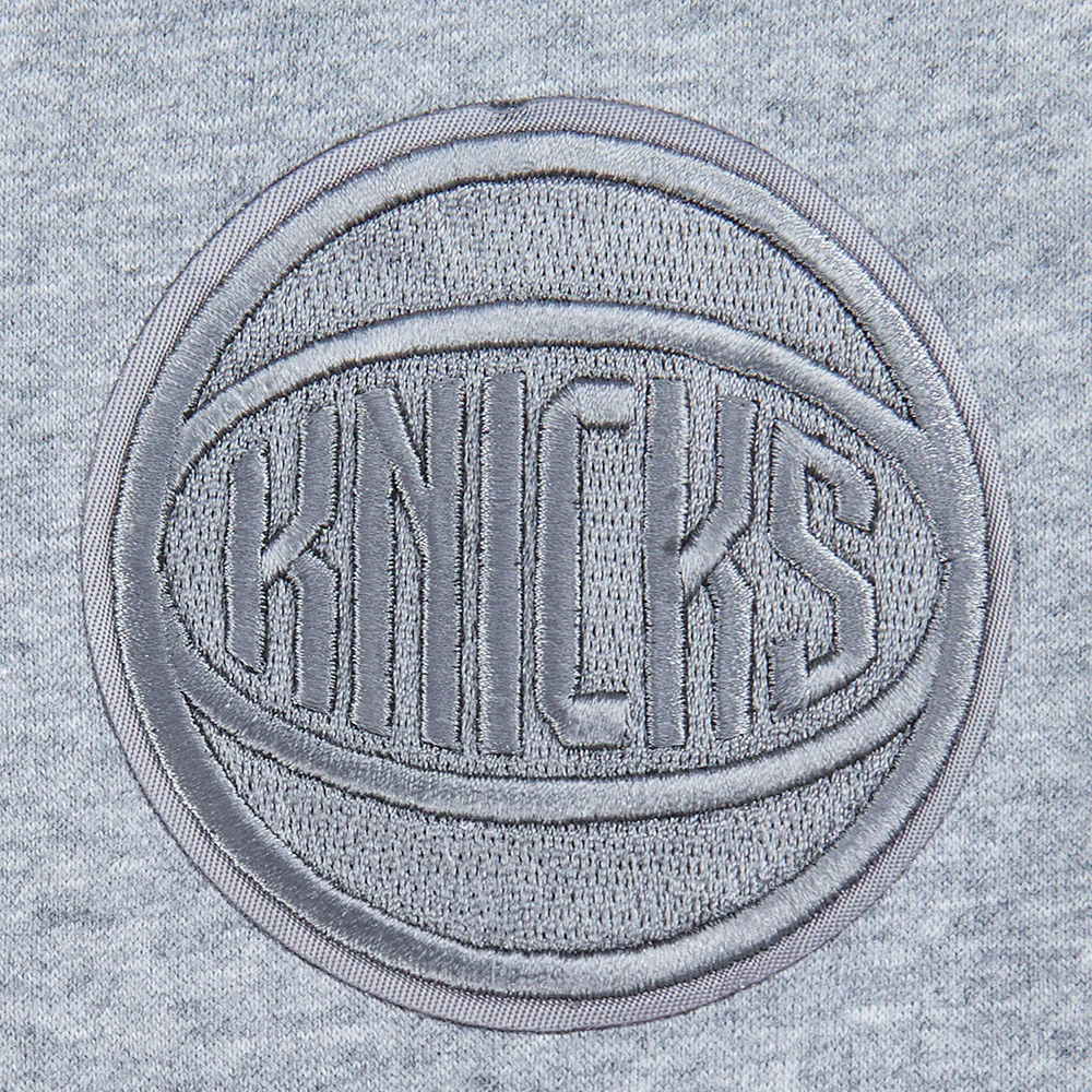 NBA NEW YORK KNICKS NEUTRAL BIG BOYS FLC CREWNECK (DARK HEATHER GRAY) - Image 6