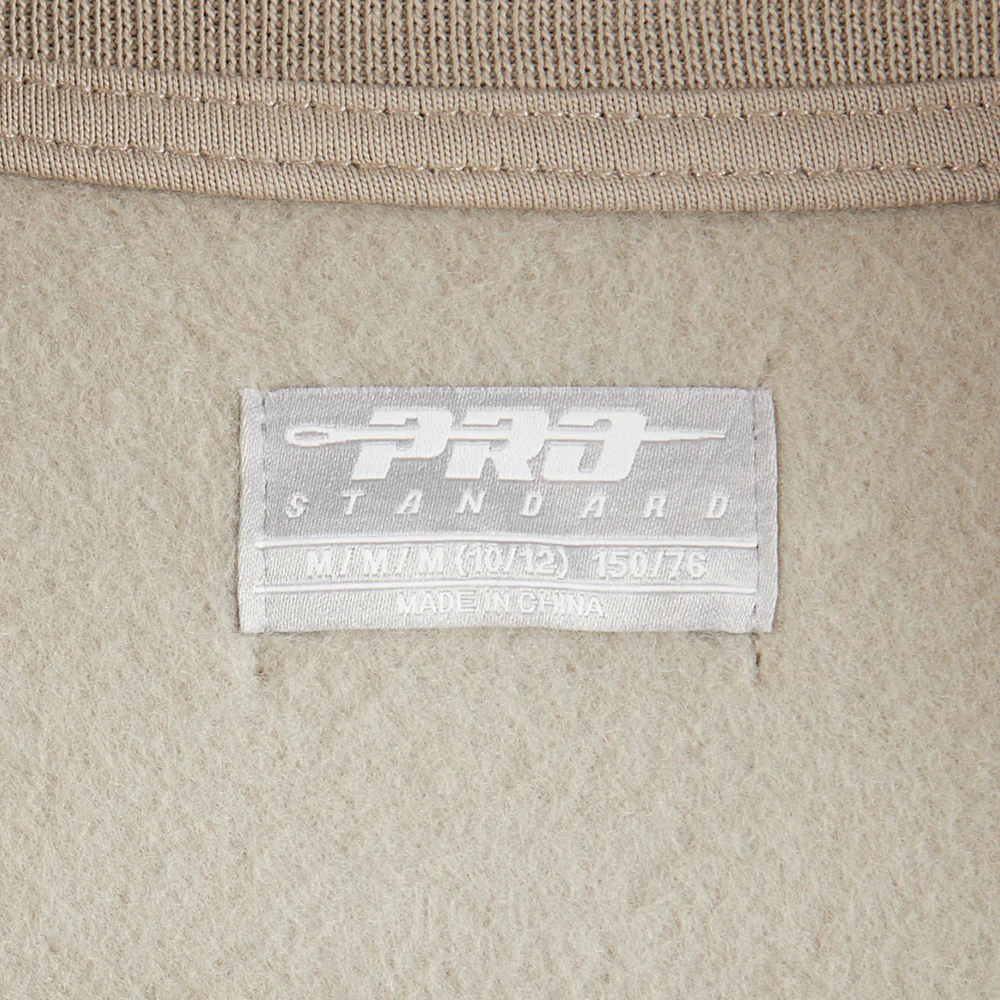 NBA NEW YORK KNICKS NEUTRAL BIG BOYS FLEECE CREWNECK (TAUPE) - Image 6