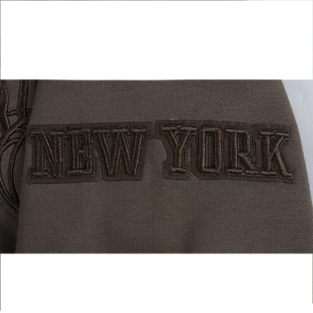 NBA NEW YORK KNICKS NEUTRAL BIG BOYS FLC PO HOODIE (DARK TAUPE) - Image 6