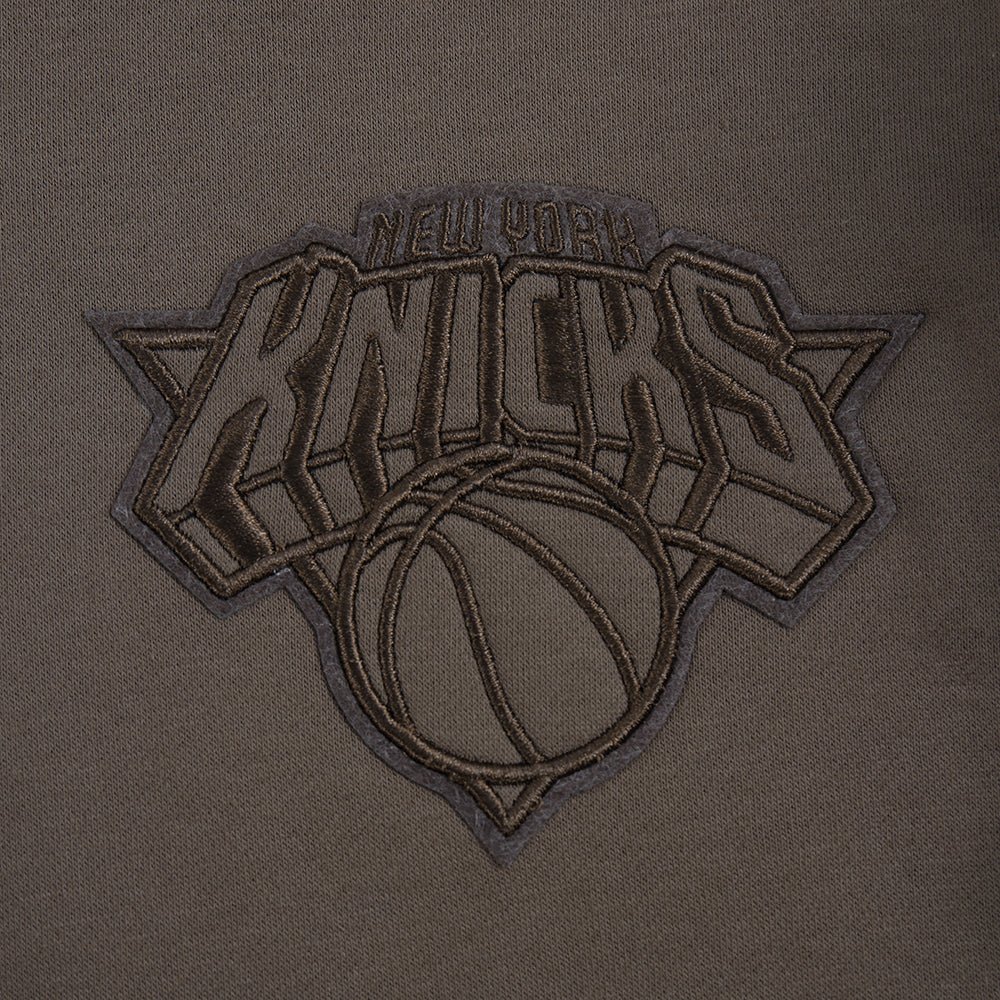 NBA NEW YORK KNICKS NEUTRAL BIG BOYS FLC PO HOODIE (DARK TAUPE) - Image 7