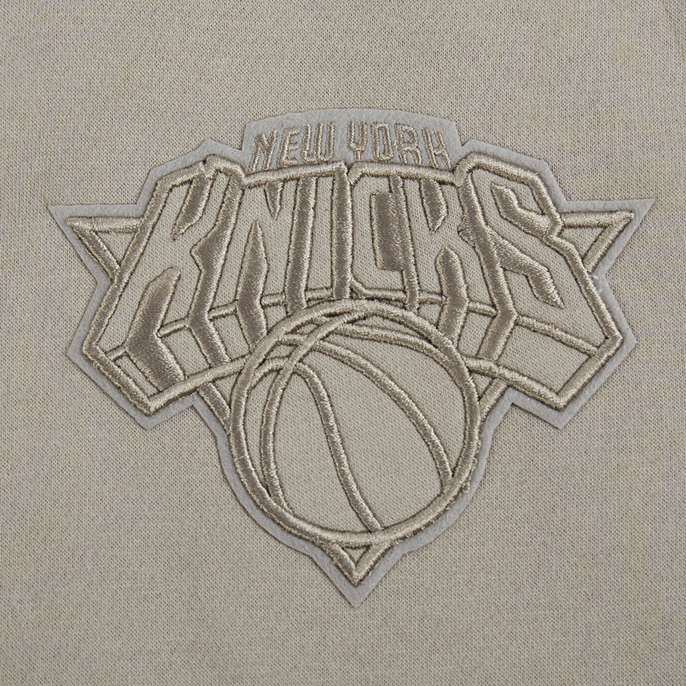 NBA NEW YORK KNICKS NEUTRAL BIG BOYS FLEECE PULLOVER HOODIE (TAUPE) - Image 8