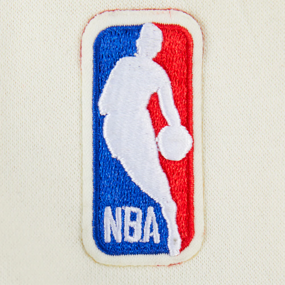 NBA NEW YORK KNICKS RETRO CLASSIC BIG BOYS RIB FLEECE PULLOVER HOODIE (EGGSHELL/ROYAL BLUE) - Image 5