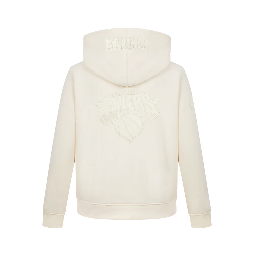 NBA NEW YORK KNICKS Jalen Brunson #11 NEUTRAL PNN BIG BOY'S FLEECE PO HOODIE (EGGSHELL) - Image 5