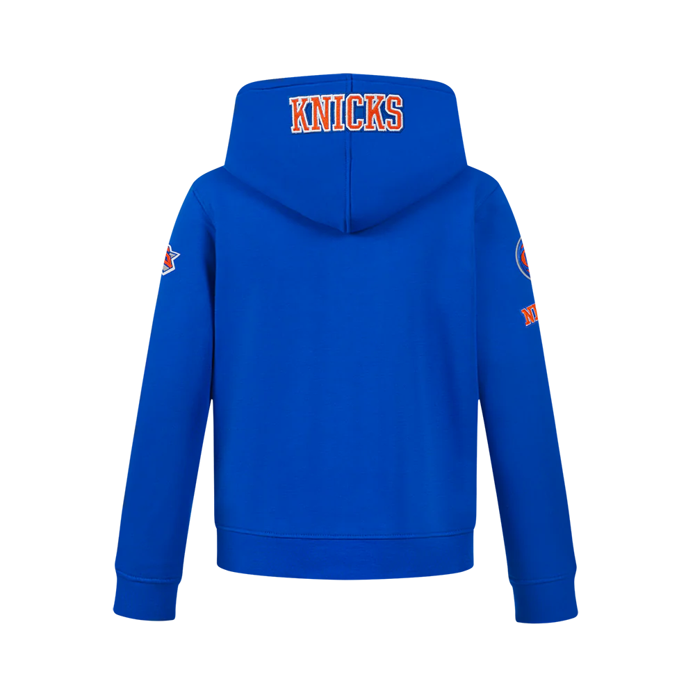 NBA NEW YORK KNICKS JALEN BRUNSON #11 CLASSIC PNN BIG BOY'S FLEECE PO H (ROYAL BLUE) - Image 5
